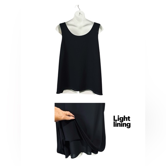 Penningtons, Plus Size Reversible Sleeveless Blouse, 2X, Black - Picture 8 of 9